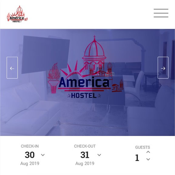 America Hostel<span>Web page</span>